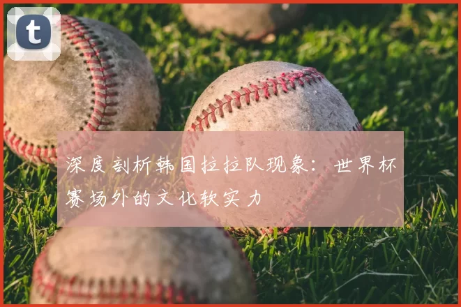 深度剖析韩国拉拉队现象:世界杯赛场外的文化软实力